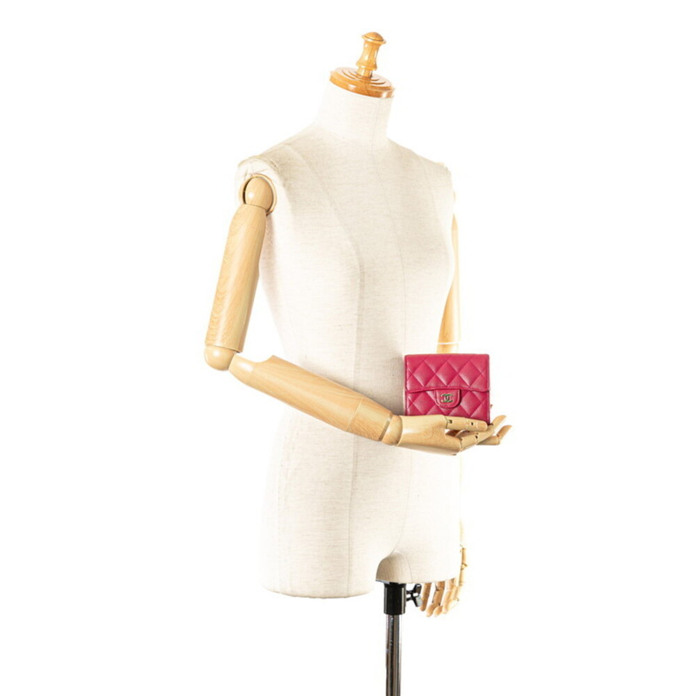 CHANEL Pink Caviar Leather Logo Wallet - Picture 13 of 13